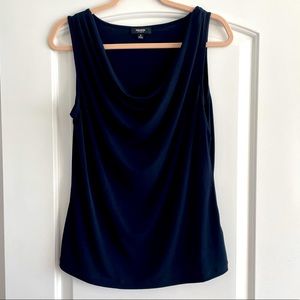Premise studio cowl neck navy tank top